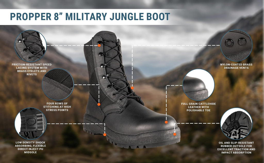 8" Military Tactical Combat Boots A456968