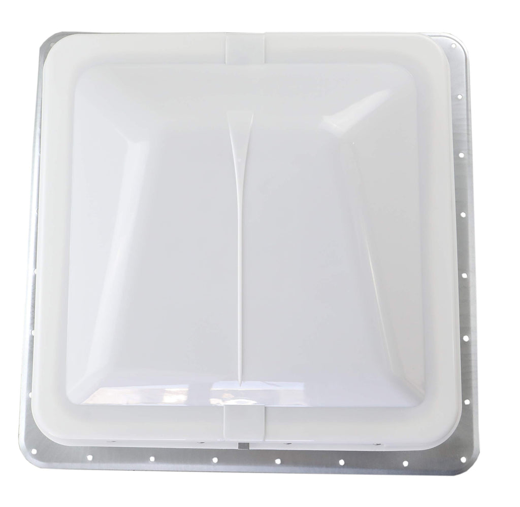 White Manual Crank RV Roof Vent with Screen W290223