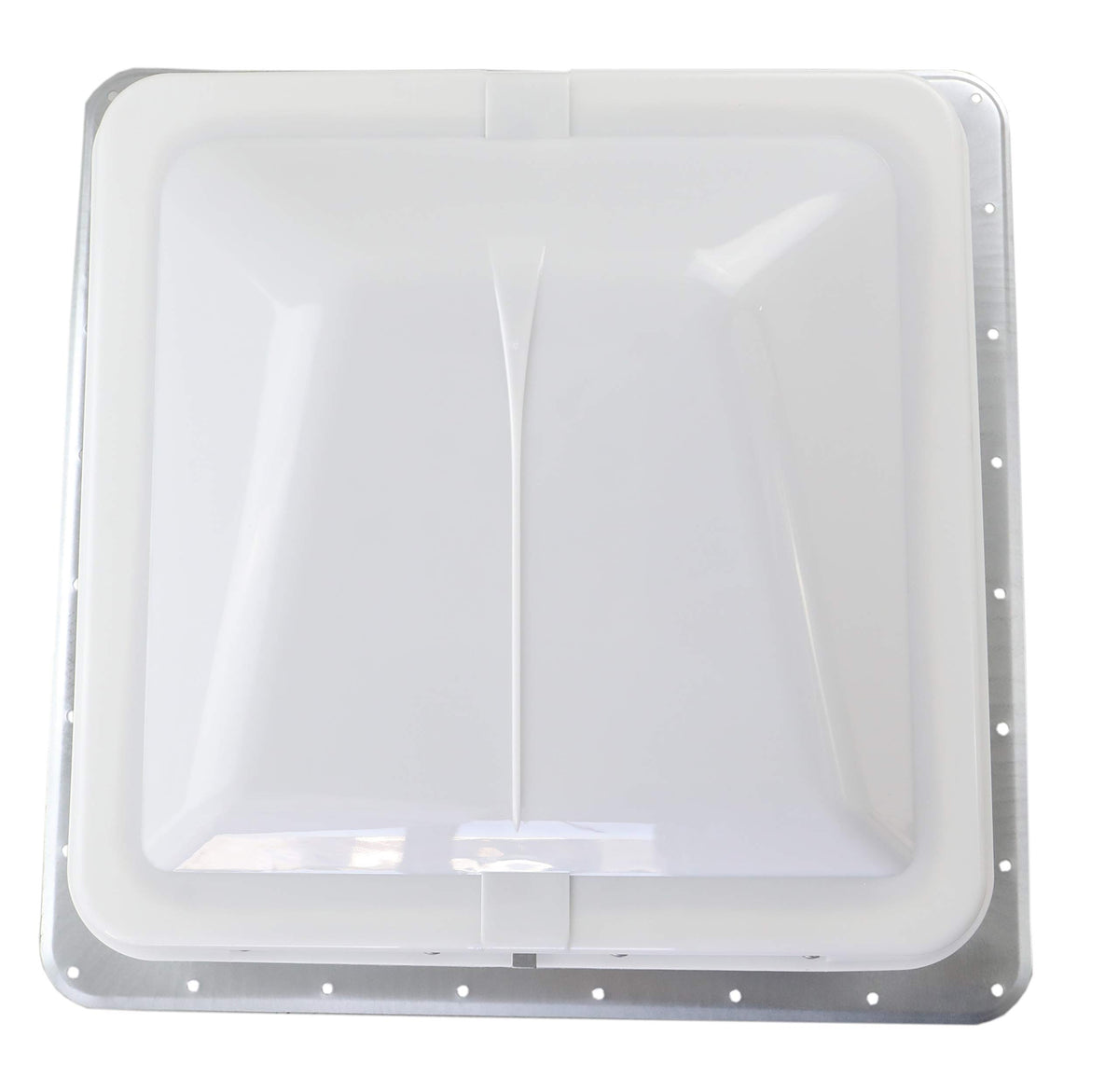 White Manual Crank RV Roof Vent with Screen W290223