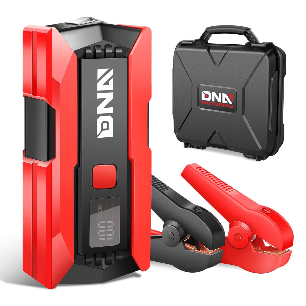 12V 2000A Peak Portable Car Battery Jump Starter with Carry Case W7171