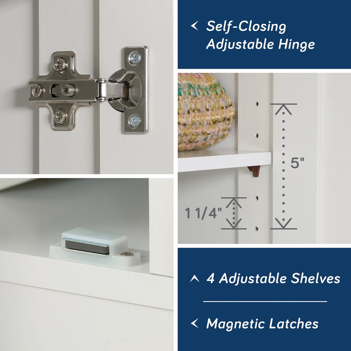 White Storage Cabinet N825