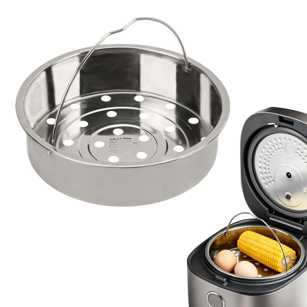 304 Stainless Steel Steamer Basket with Handle A159146