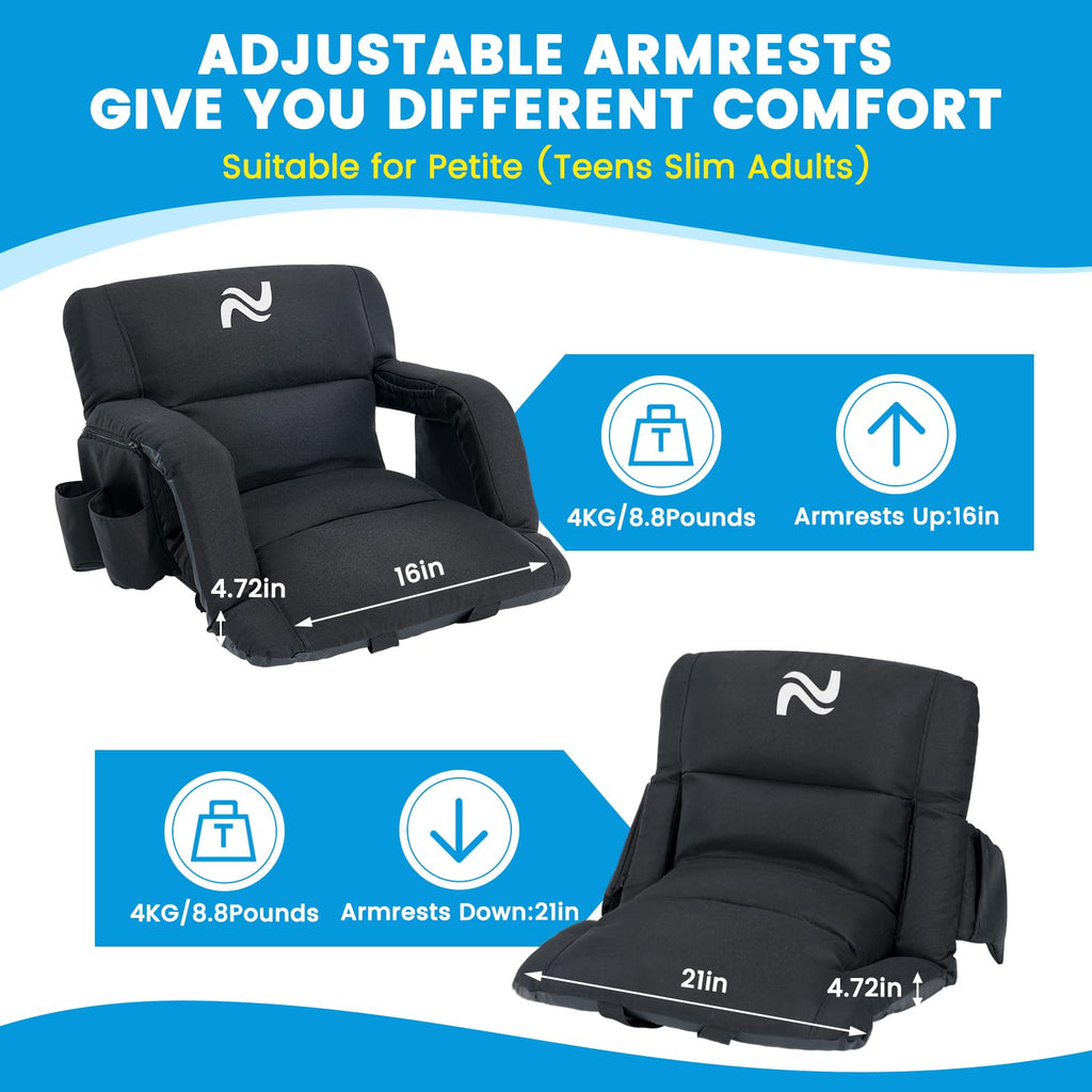 4.7" Extra Thick Stadium Seats for Bleachers with Back Support Z54914