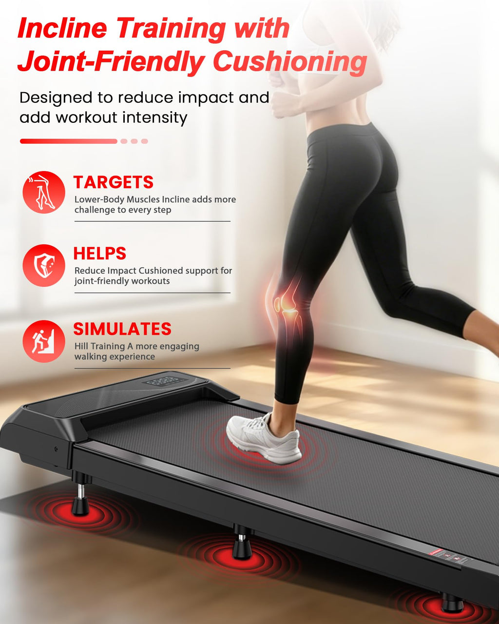 Under Desk Treadmill with 8% Incline L4858