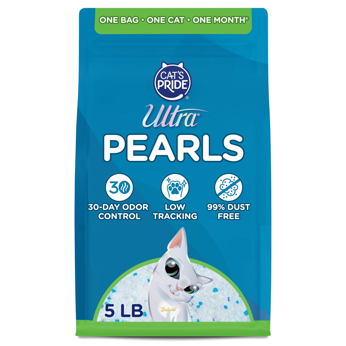 Cat Litter - 99.9% Dust Free, Low Tracking, Fragrance Free - 5 Lbs H46887