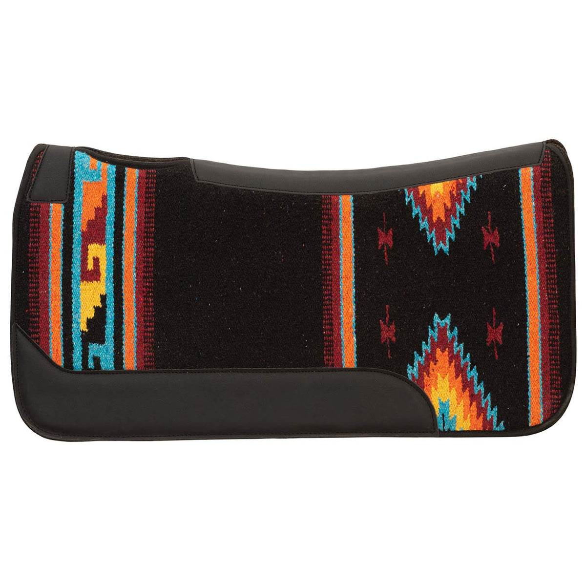 Pony Size Single Weave Wool Blend Contoured Western Saddle Pad D378