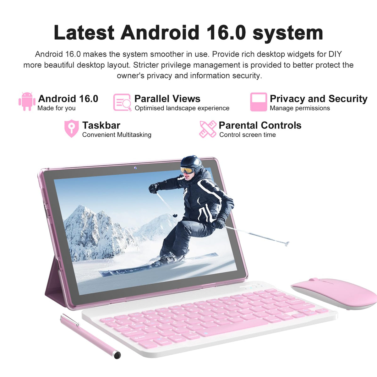Android 16 Tablet 10 Inch 12 GB RAM 64GB ROM 2 in 1 Tablet PC G18817