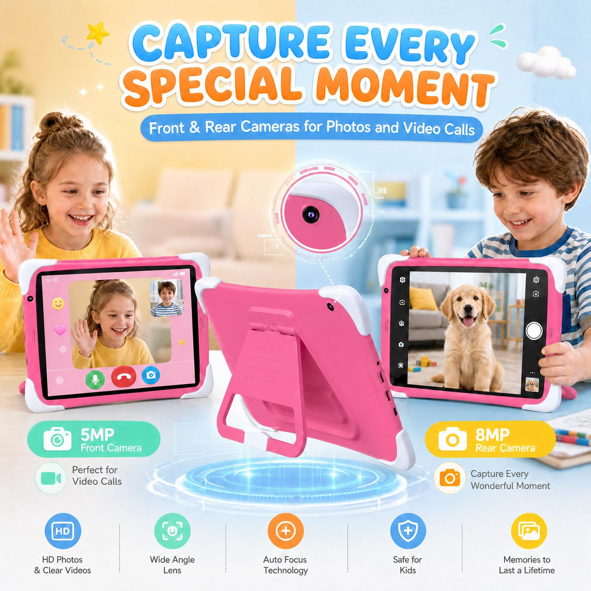 Kids Tablet 10Inch Android with Shockproof Case A1662