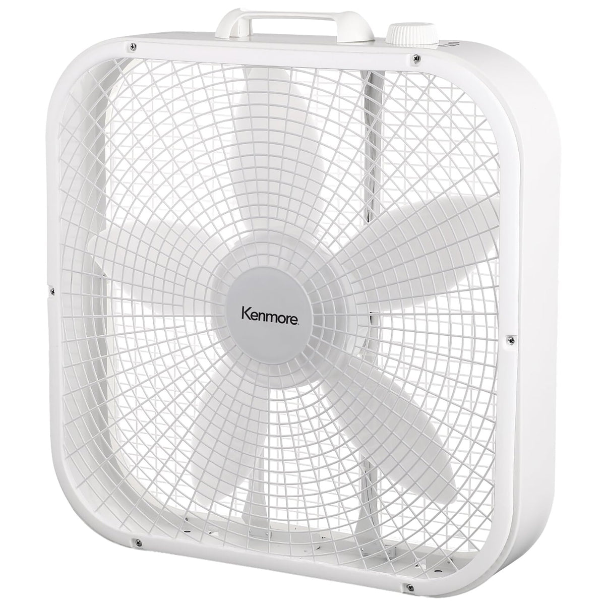 20" White 3 Speed Box Fan Q7750
