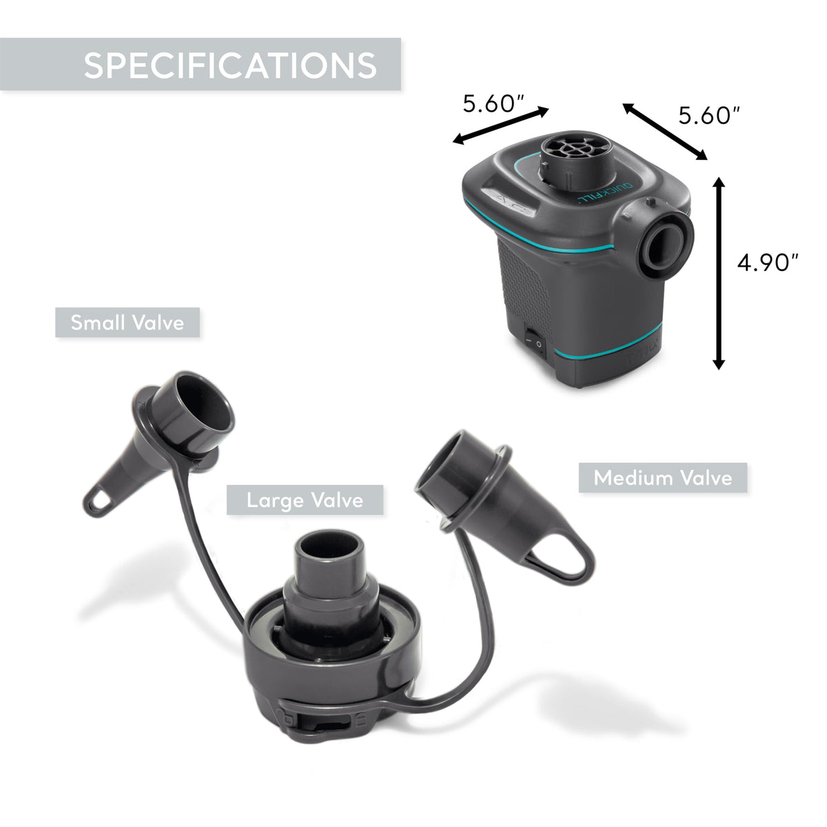 Blue 5-Person Floating with Electric Air Pump X7743