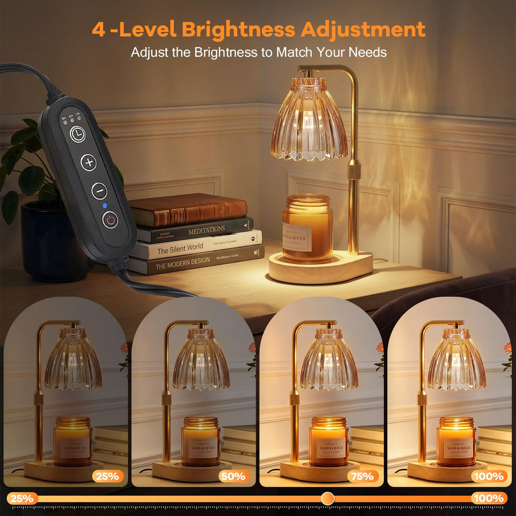 Candle Warmer Lamp with Adjustable Height, Timer & Dimmer Q3571