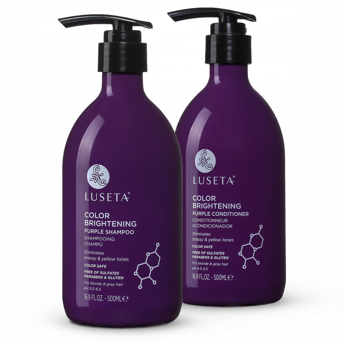 Purple Shampoo and Conditioner Set 16.9oz*2 D66042