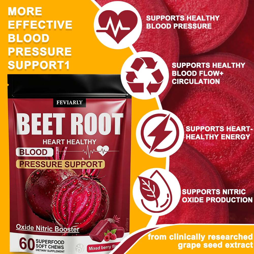 Beet Root Soft Chews 60 Count Y662