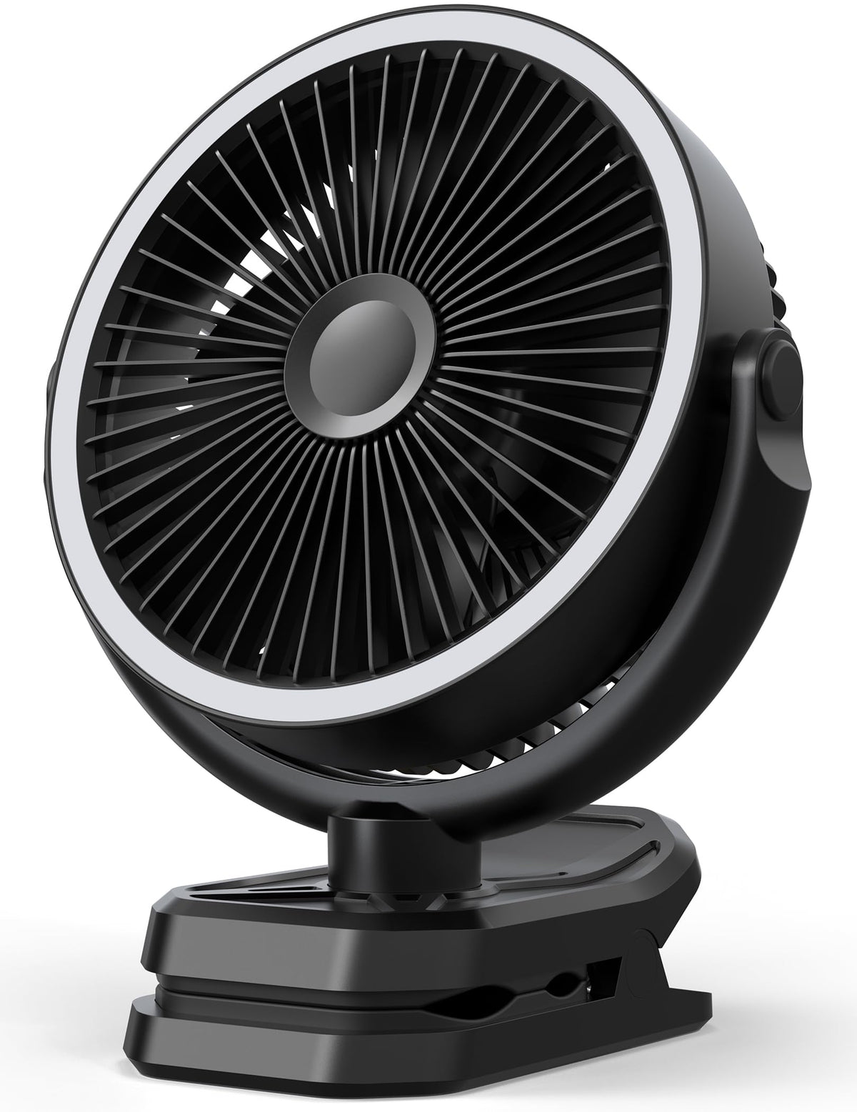 10000mAh Rechargeable 8 Inch Clip on Fan Black T769954