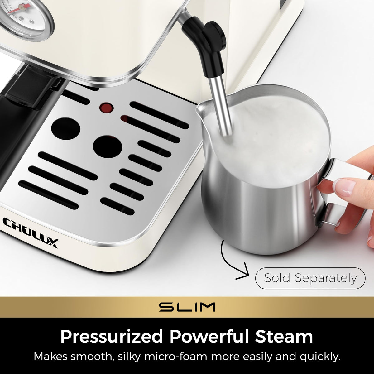 Espresso Machine with Conical Burr Coffee Grinder Q872063