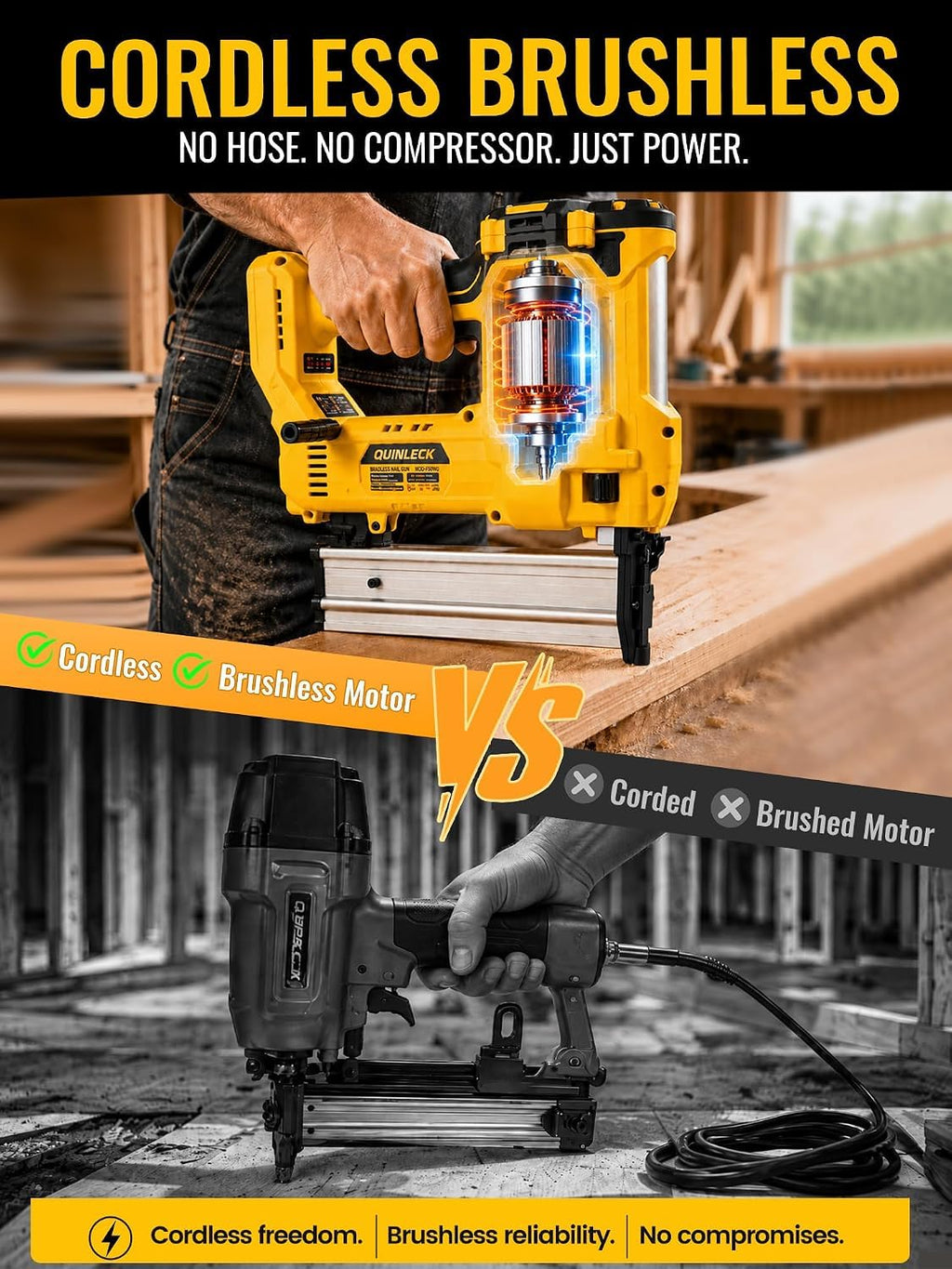 2-in-1 Brad Nailer Staple Gun A756