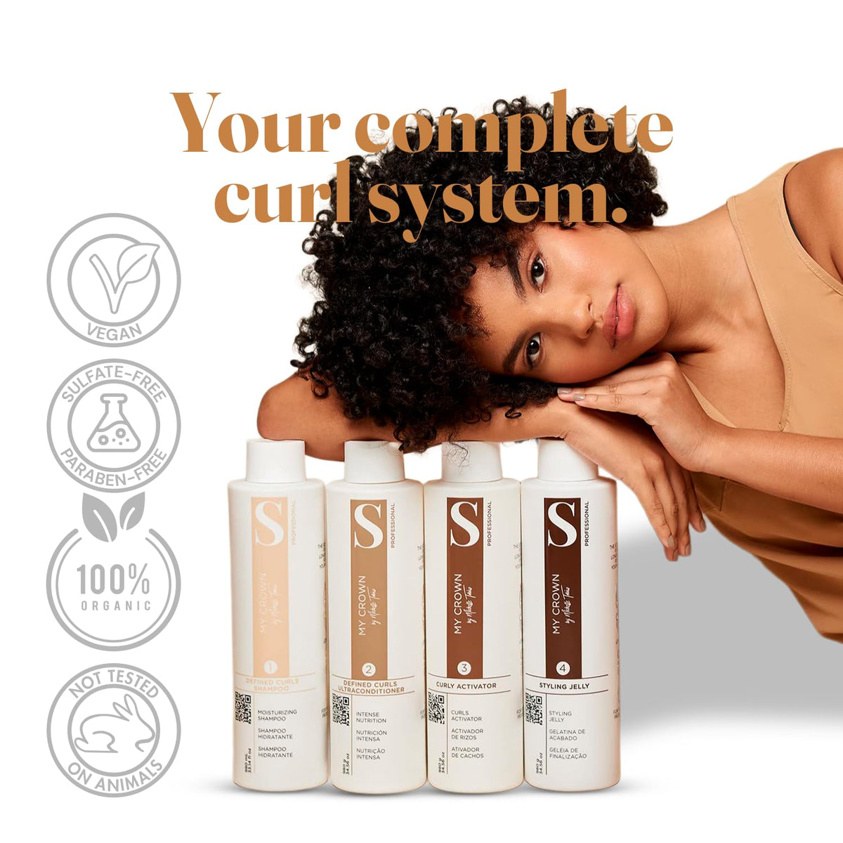 Curly Hair Kit, 4 Steps, 4x34.5oz I998911