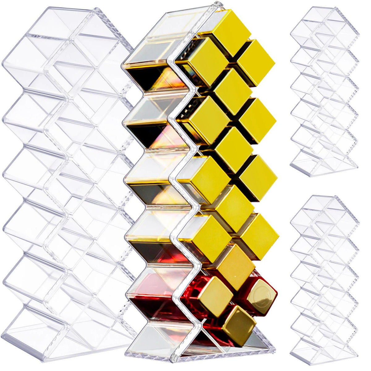 4 Pack 64 Slots Acrylic Lipstick Organizer S14990