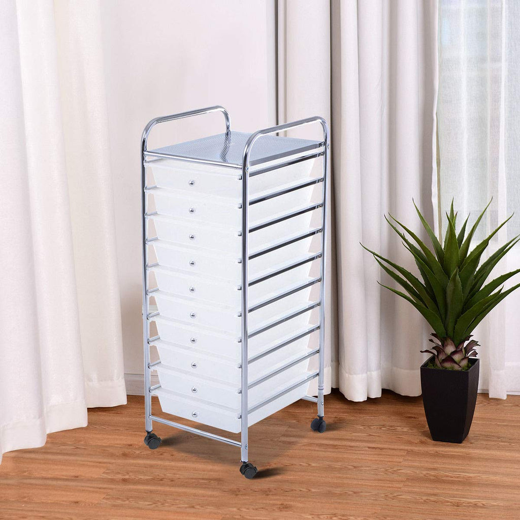 10 Drawer Rolling Storage Cart K87824
