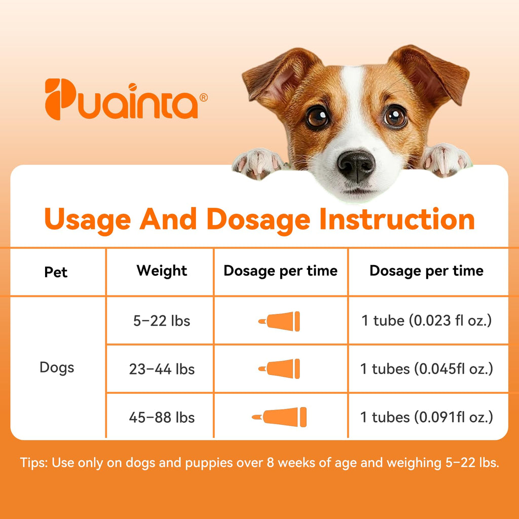 Flea and Tick Prevention for Small Dogs & Puppies, 3 Monthly Doses J851551
