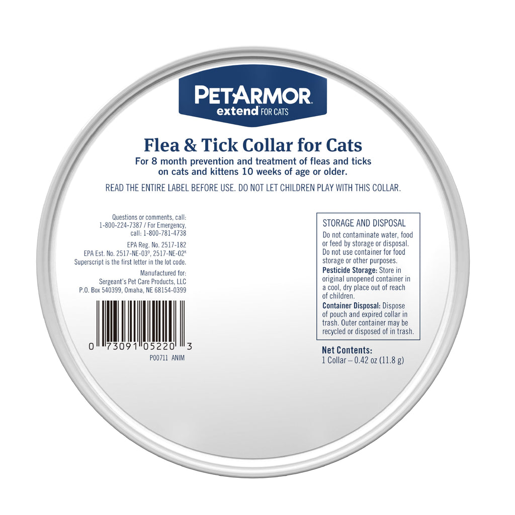 Flea & Tick Treatment & Prevention Collar for Cats R6743