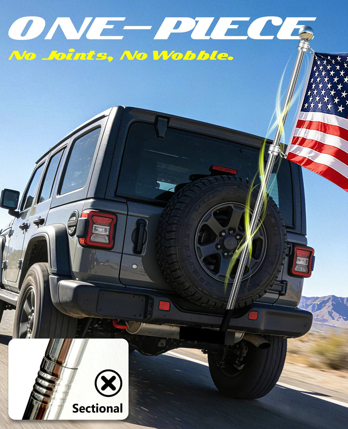 Heavy Duty Stainless Steel Flag Pole Q3398