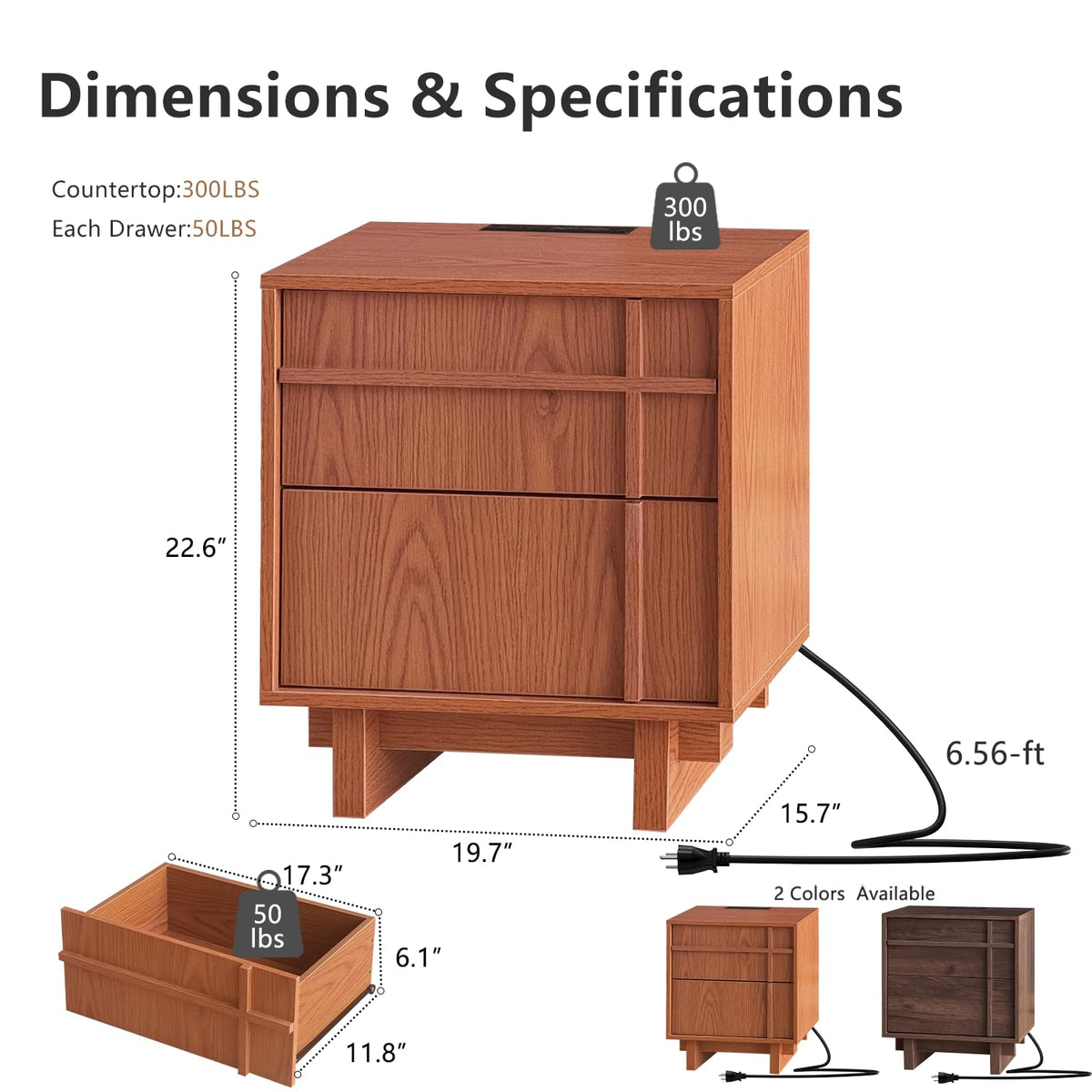 Mid Century Modern Nightstand V76879