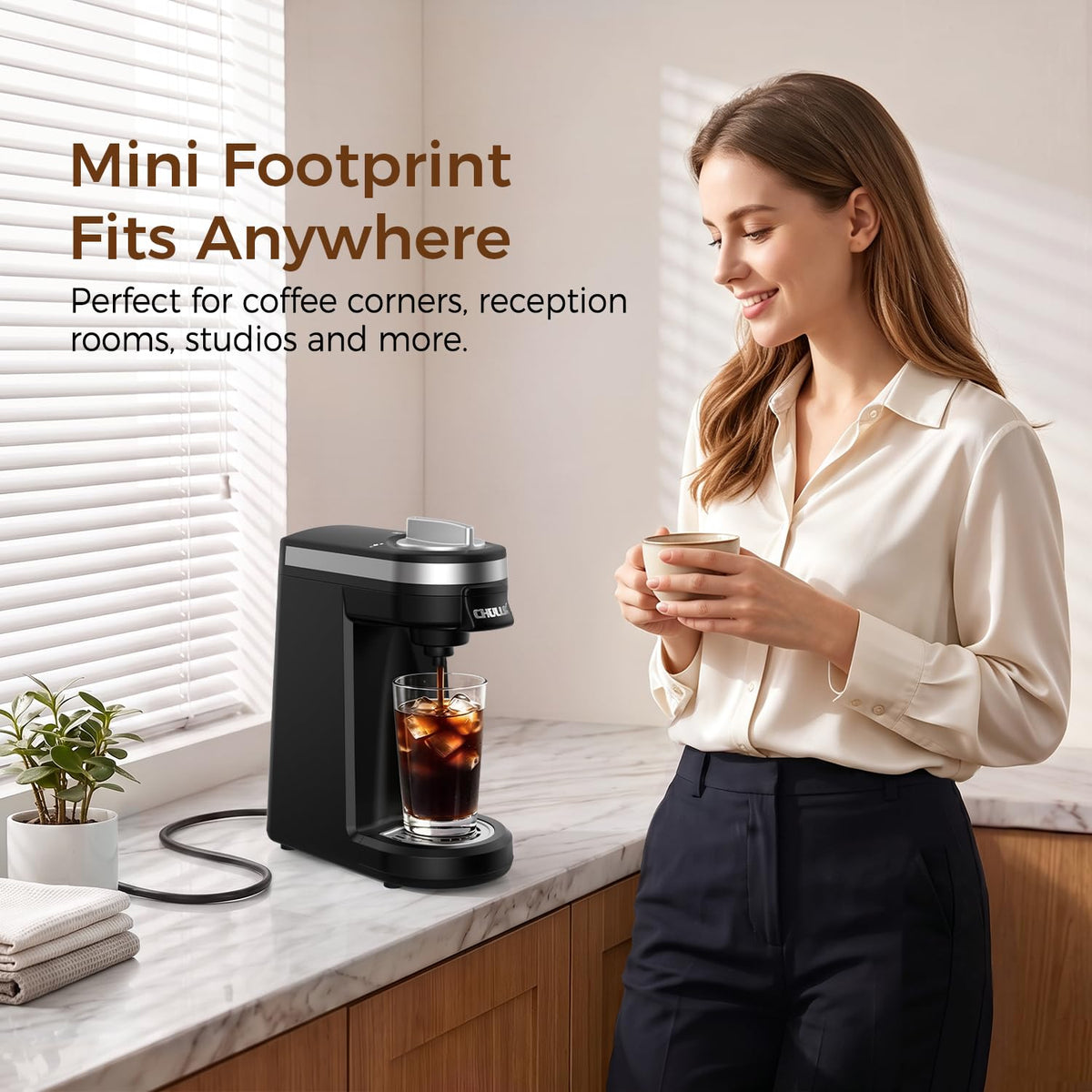 Single Serve Coffee Maker Black G857280