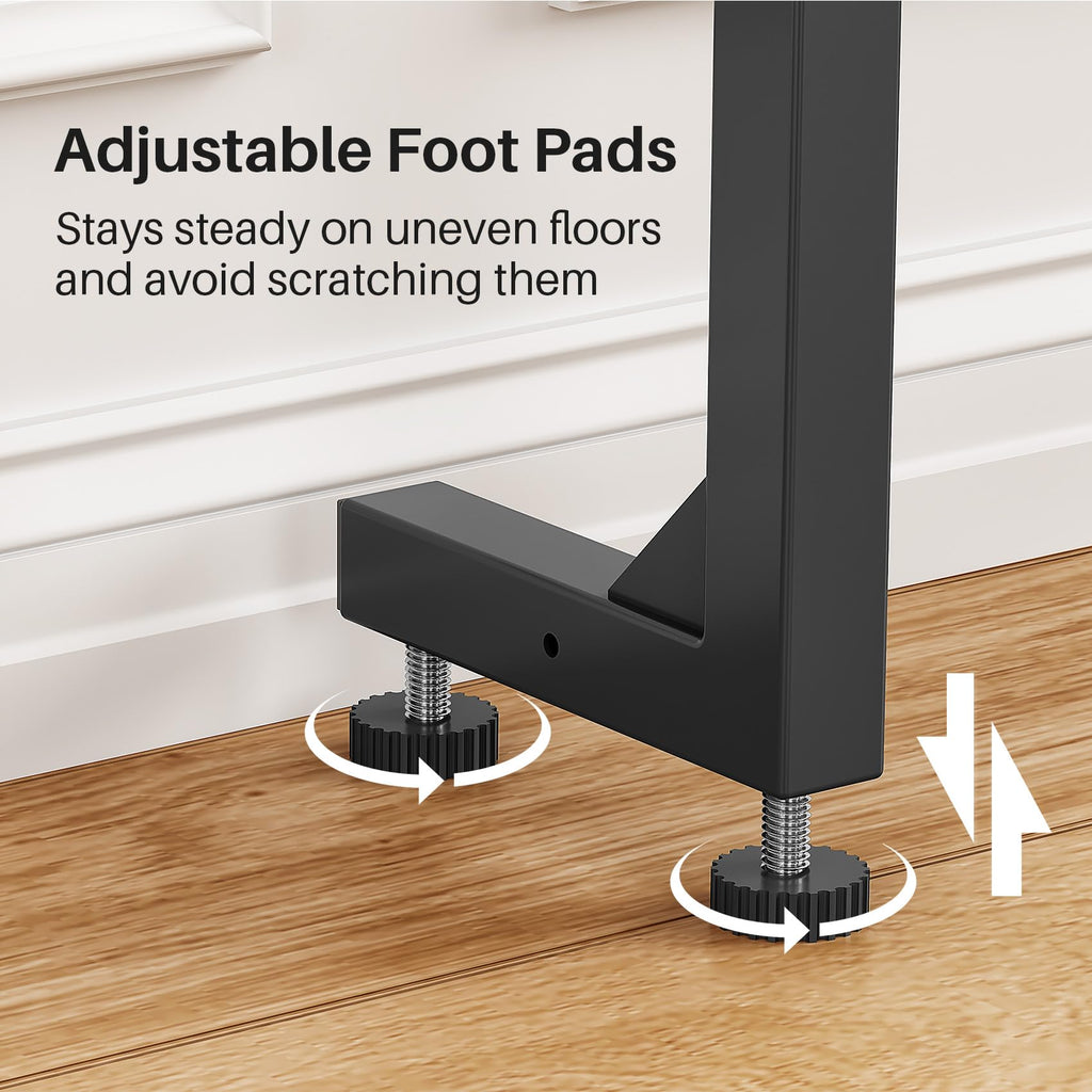 2-Pack Narrow Console Table with Adjustable Height and 2 Power Outlets Q730808