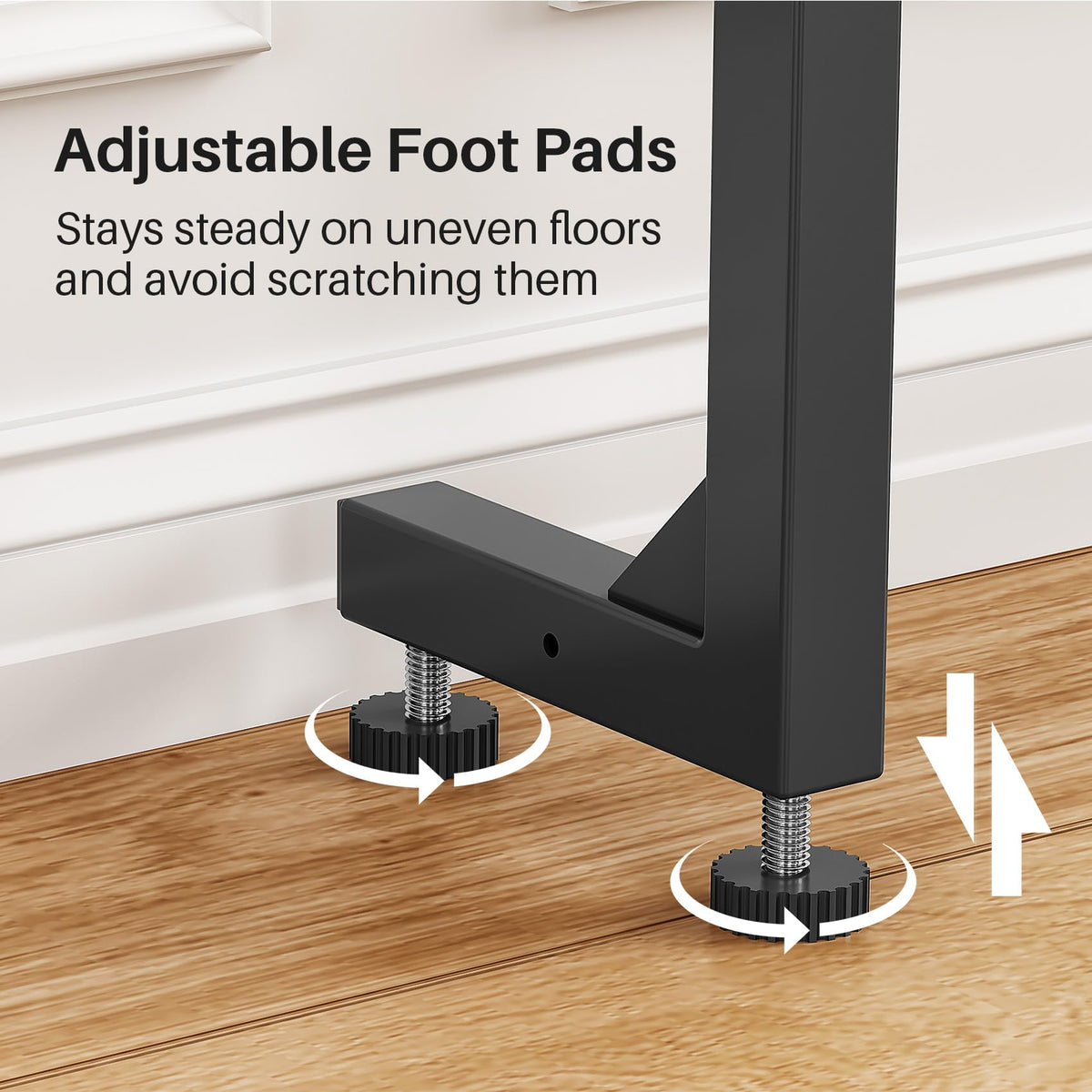 2-Pack Narrow Console Table with Adjustable Height and 2 Power Outlets Q730808
