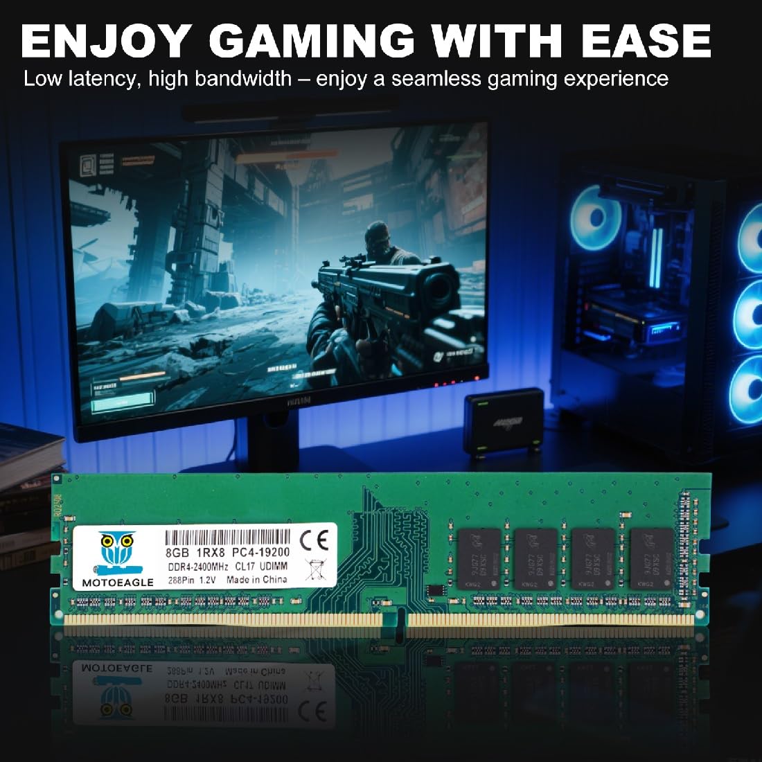 16GB DDR4 RAM 2x8GB 2400 MHz Non-ECC Desktop Memory KIT Z52195