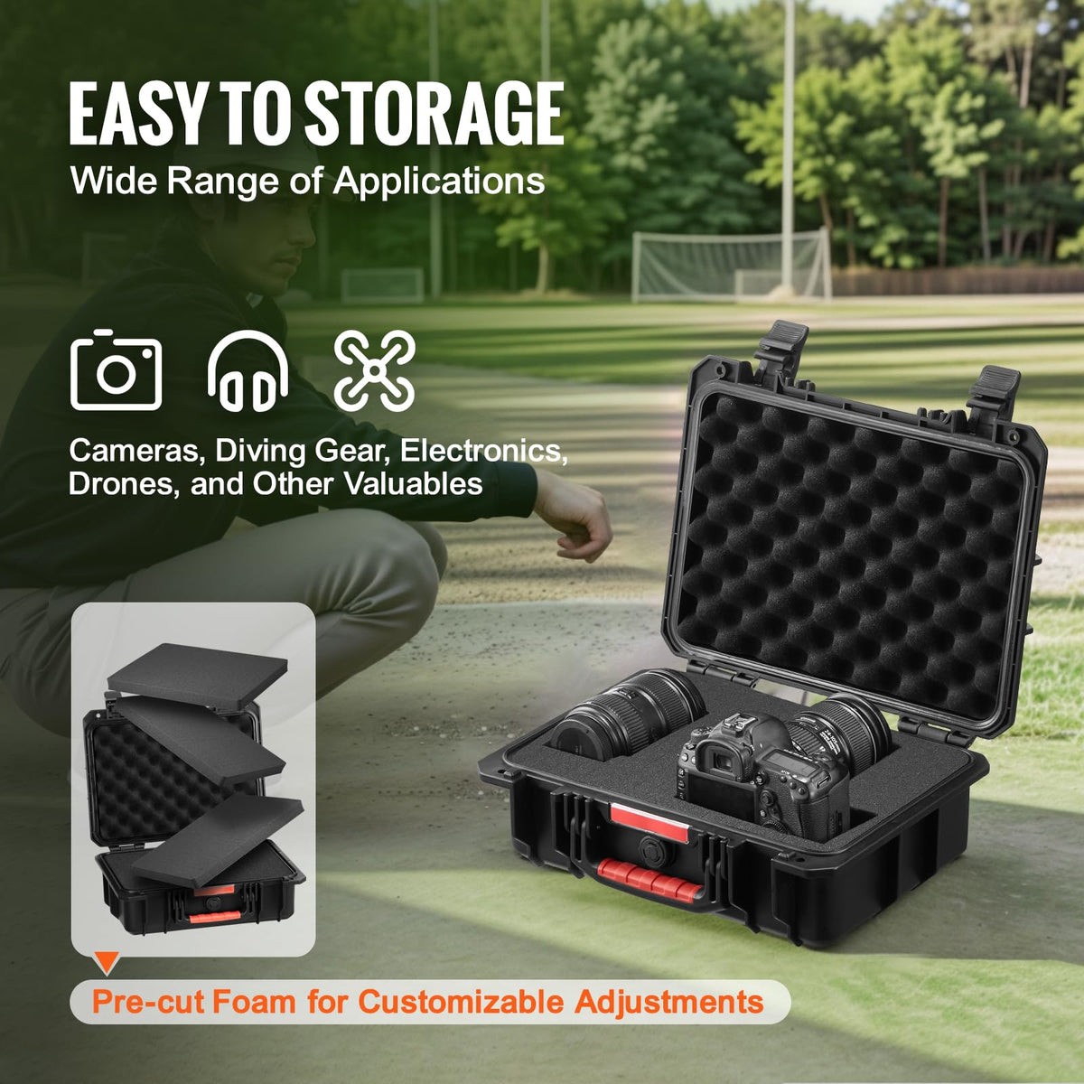 IP67 Waterproof Hard Case with Pre-cut Foam H2870