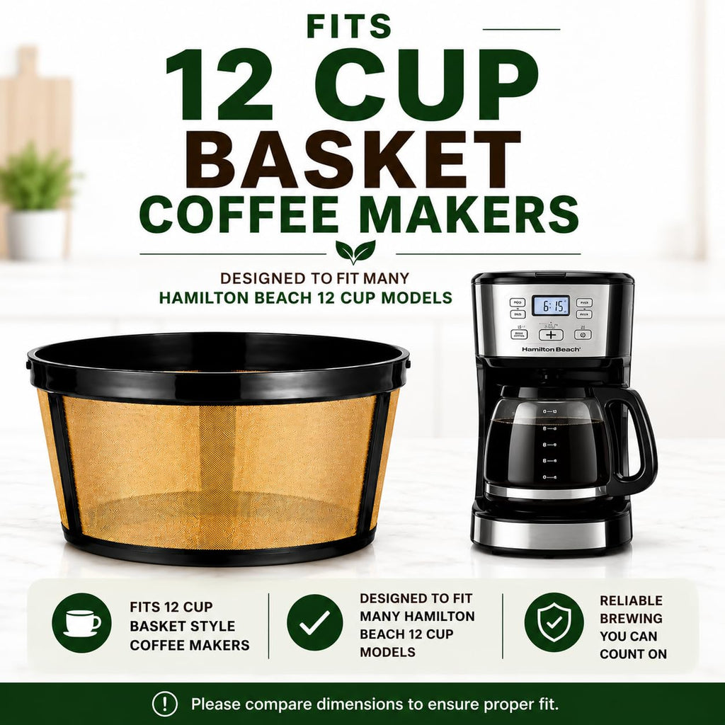 12 Cup Reusable Coffee Filter I420
