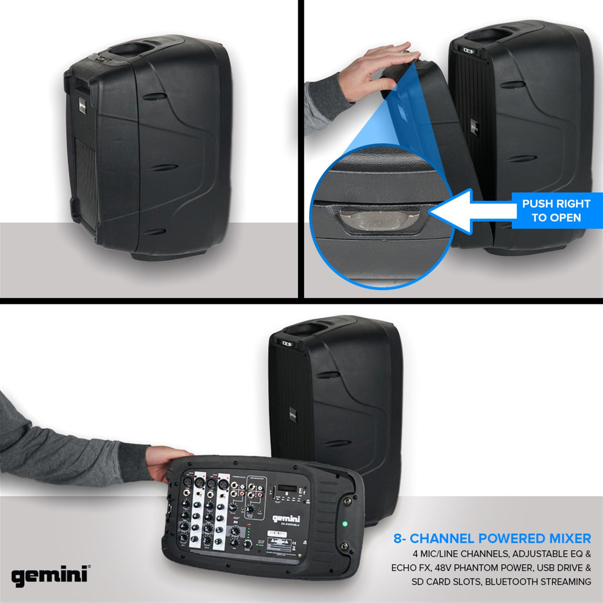 Portable PA System with Dual 10" Speakers R489