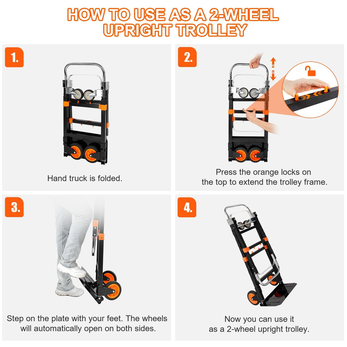 3-in-1 Folding Hand Truck Dolly P40744