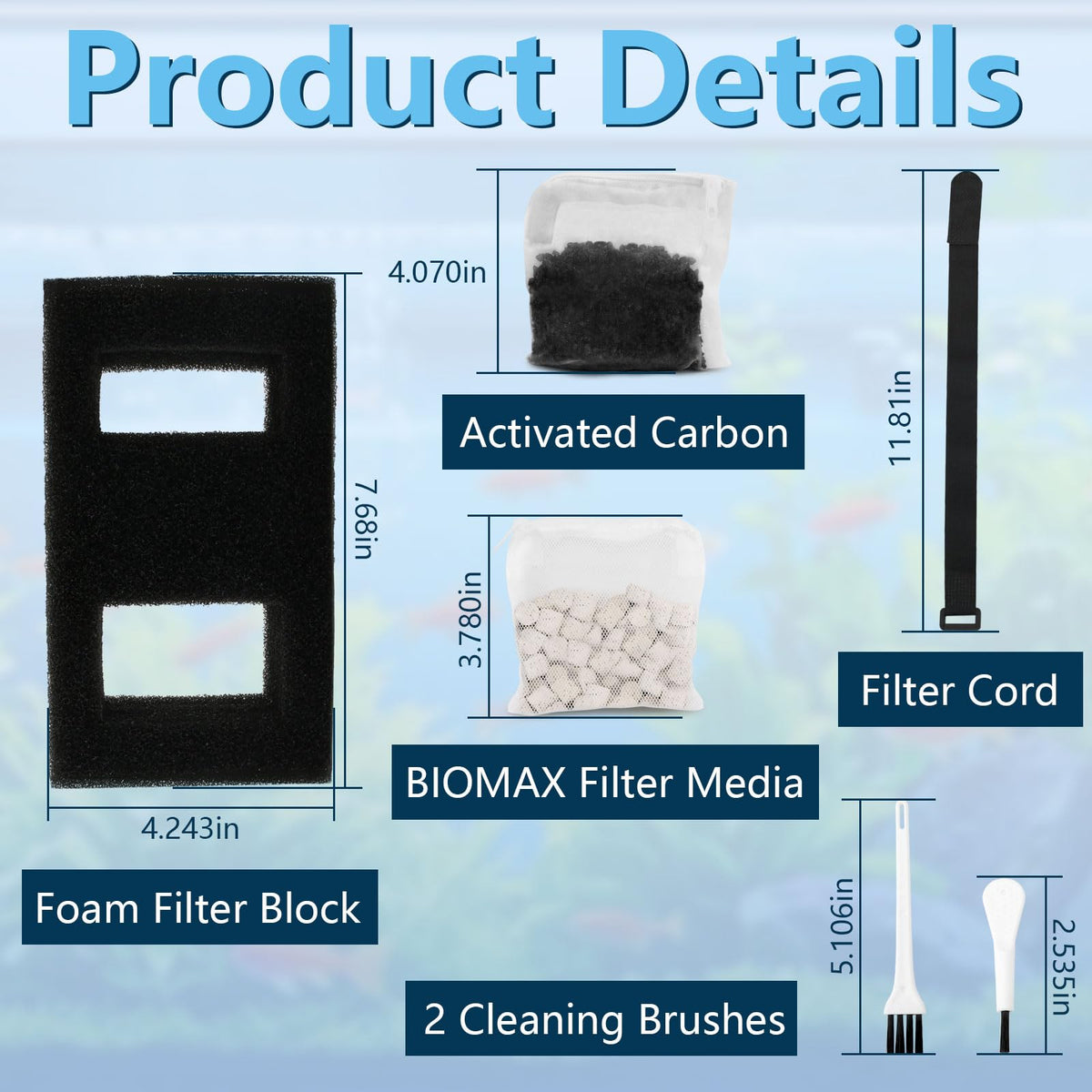 Aquarium Filter Media Set A8425