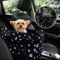 Center Console Dog Car Seat for Small Dogs Under 15 lbs Black F413