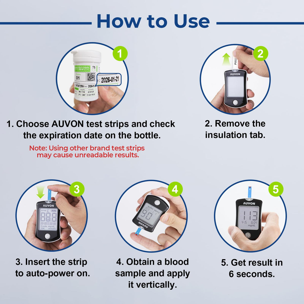 Blood Glucose Monitor Kit with 100 Strips D697132