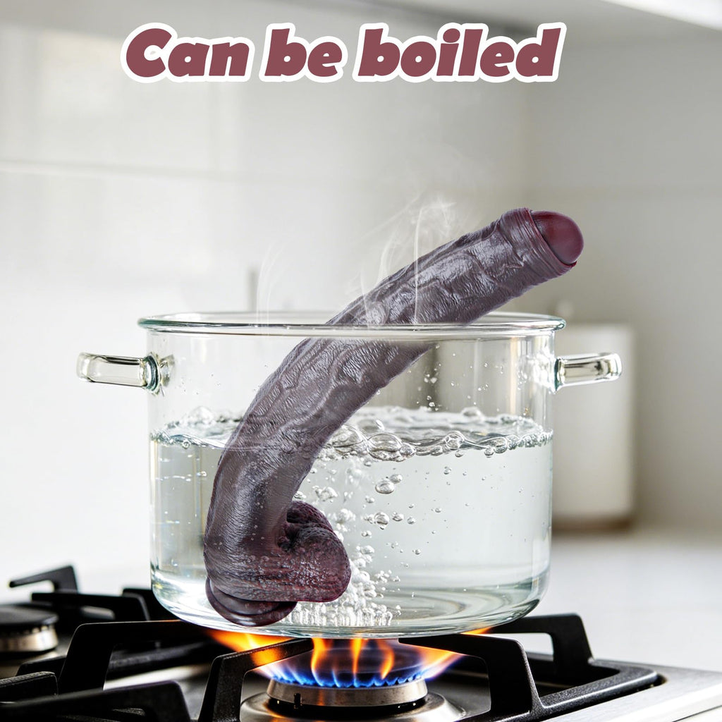 Black Realistic Dildo with Suction Cup X504060
