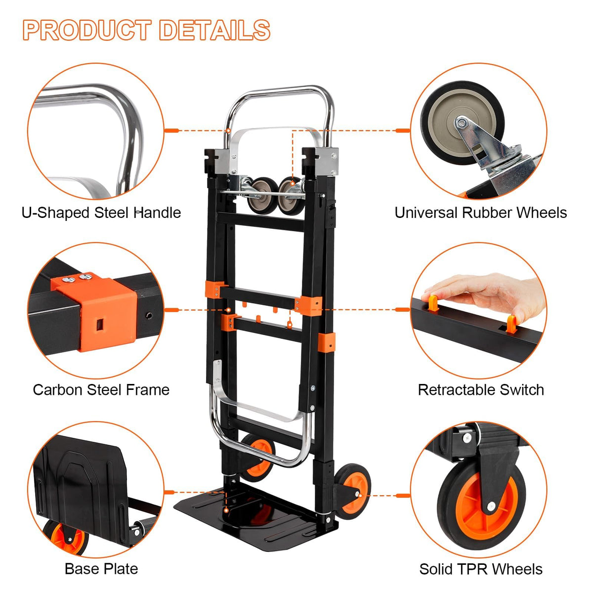 3-in-1 Folding Hand Truck Dolly P40744