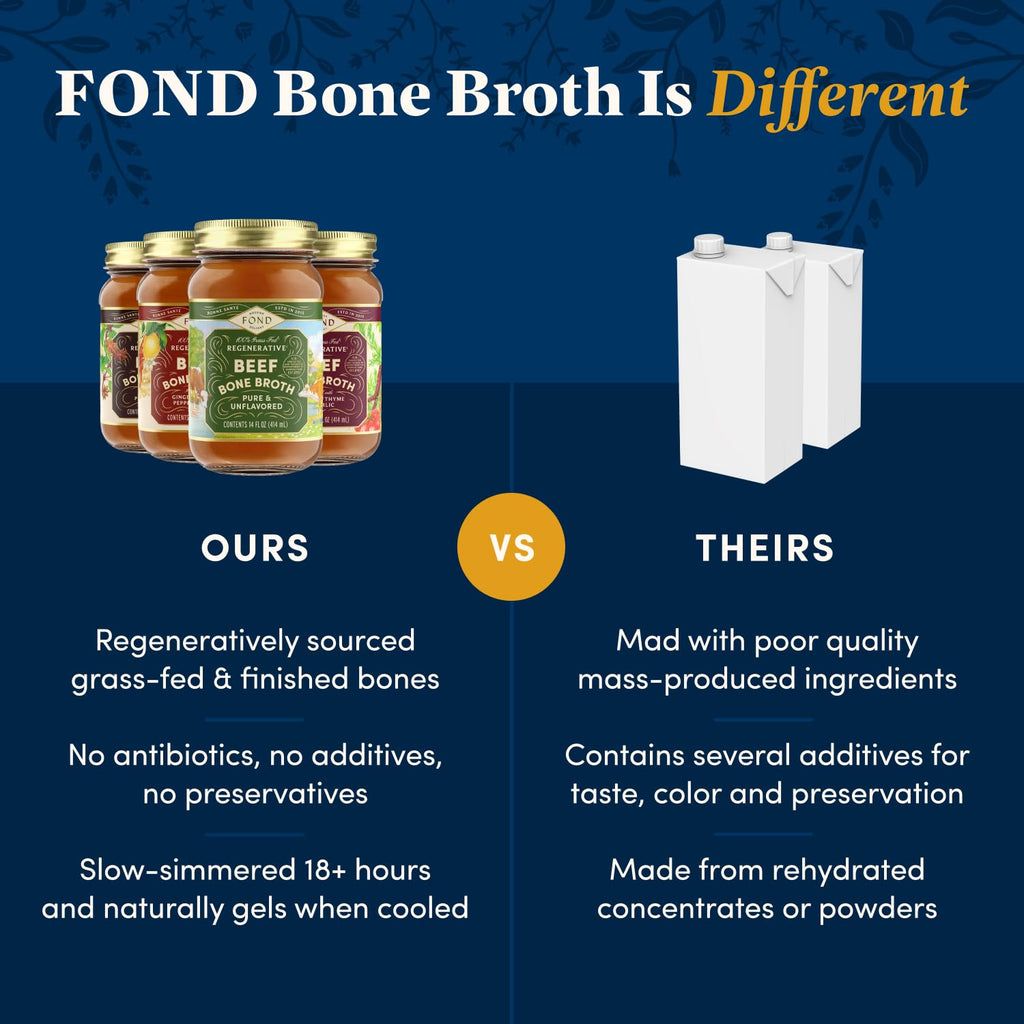 Bone Broth Variety Pack 3 Beef Flavors 14oz 4-Pack V376097