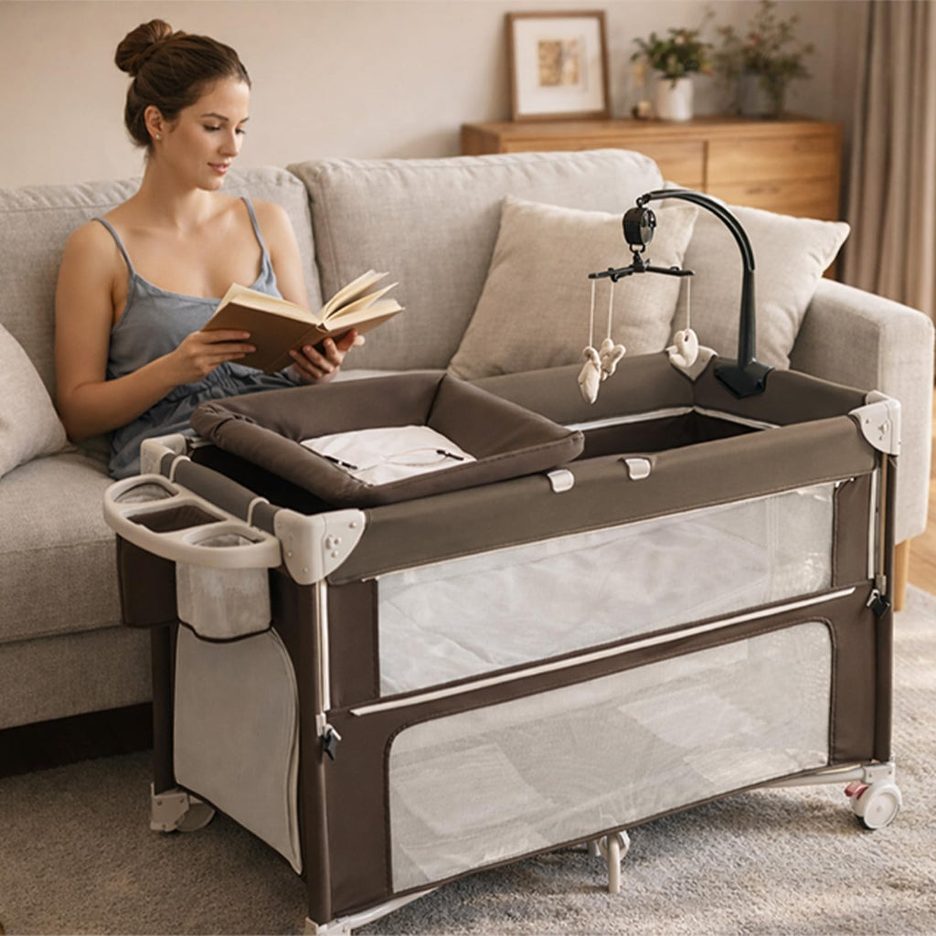 5-in-1 Baby Bassinet Bedside Sleeper M80698