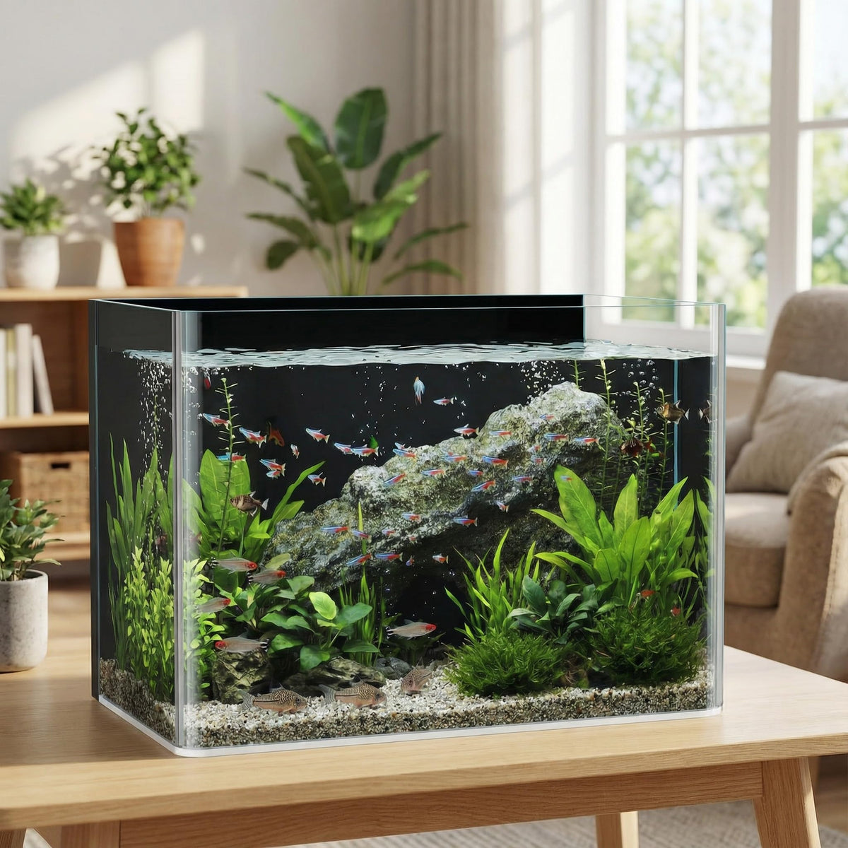 10 Gallon Black-Back Aquarium Fish Tank Q937