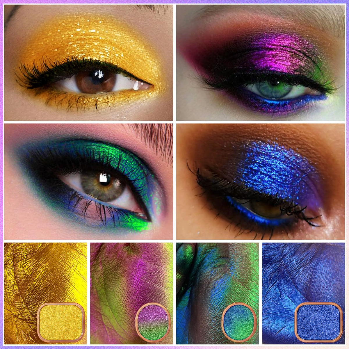 Multichrome Chameleon Eyeshadow Makeup Palette J50895