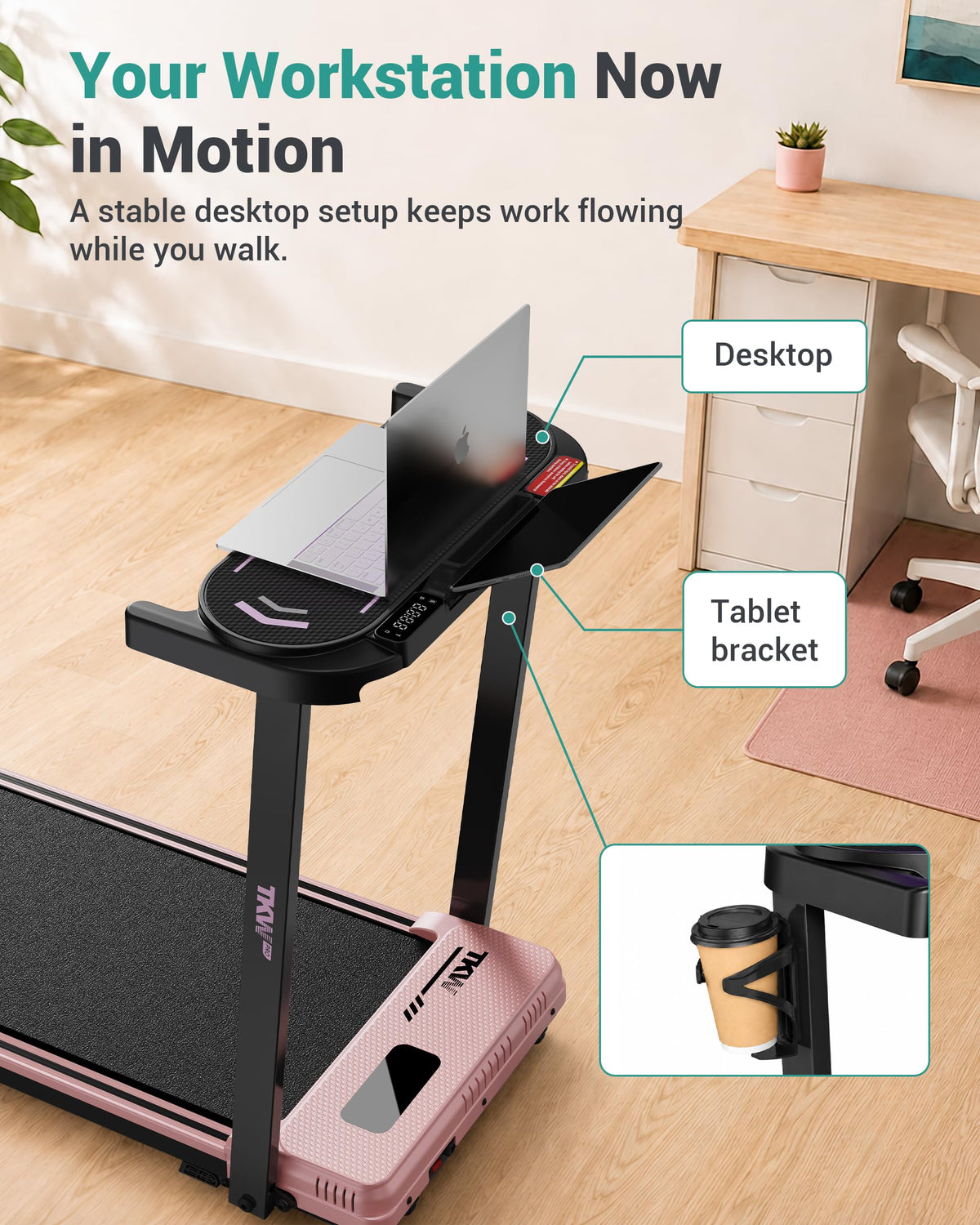 Walking Pad with Vibration Plates and Incline L81217