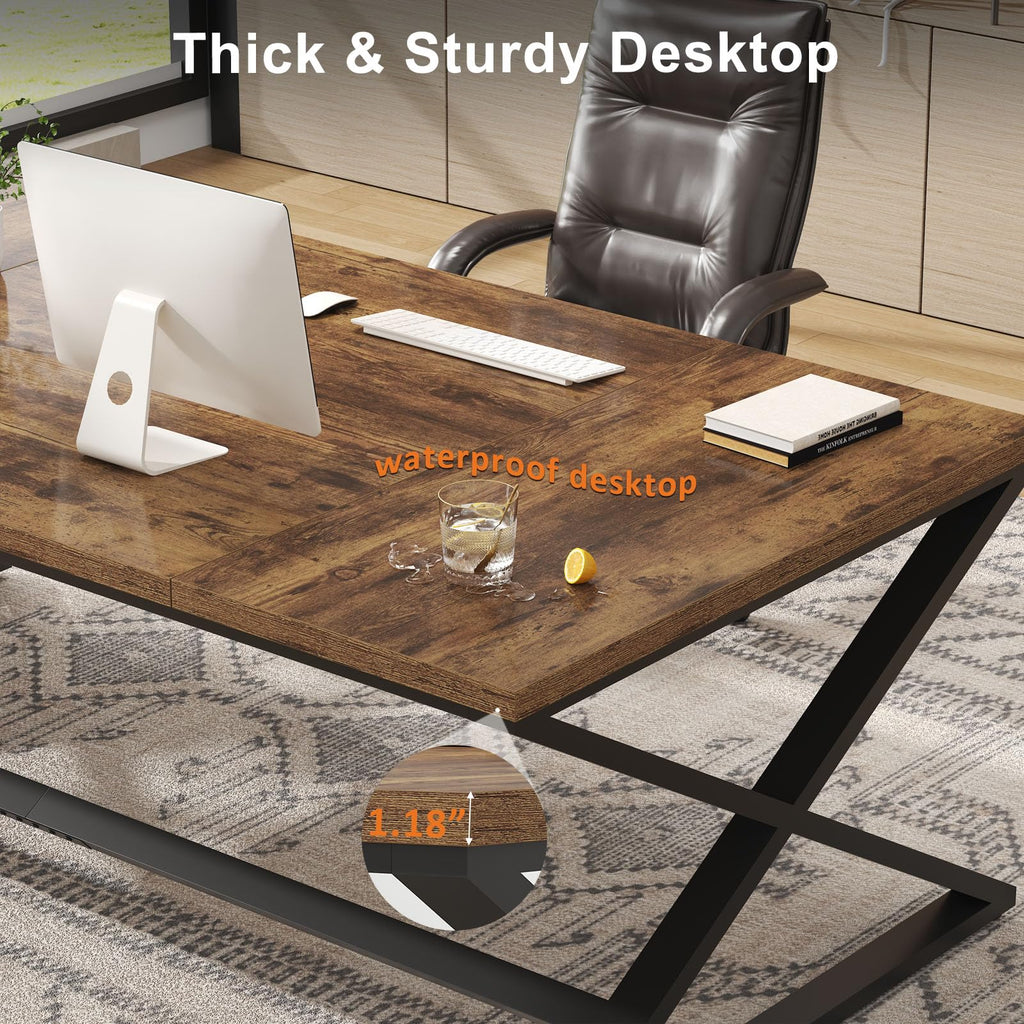 78.7" Extra Long Computer Desk B153886