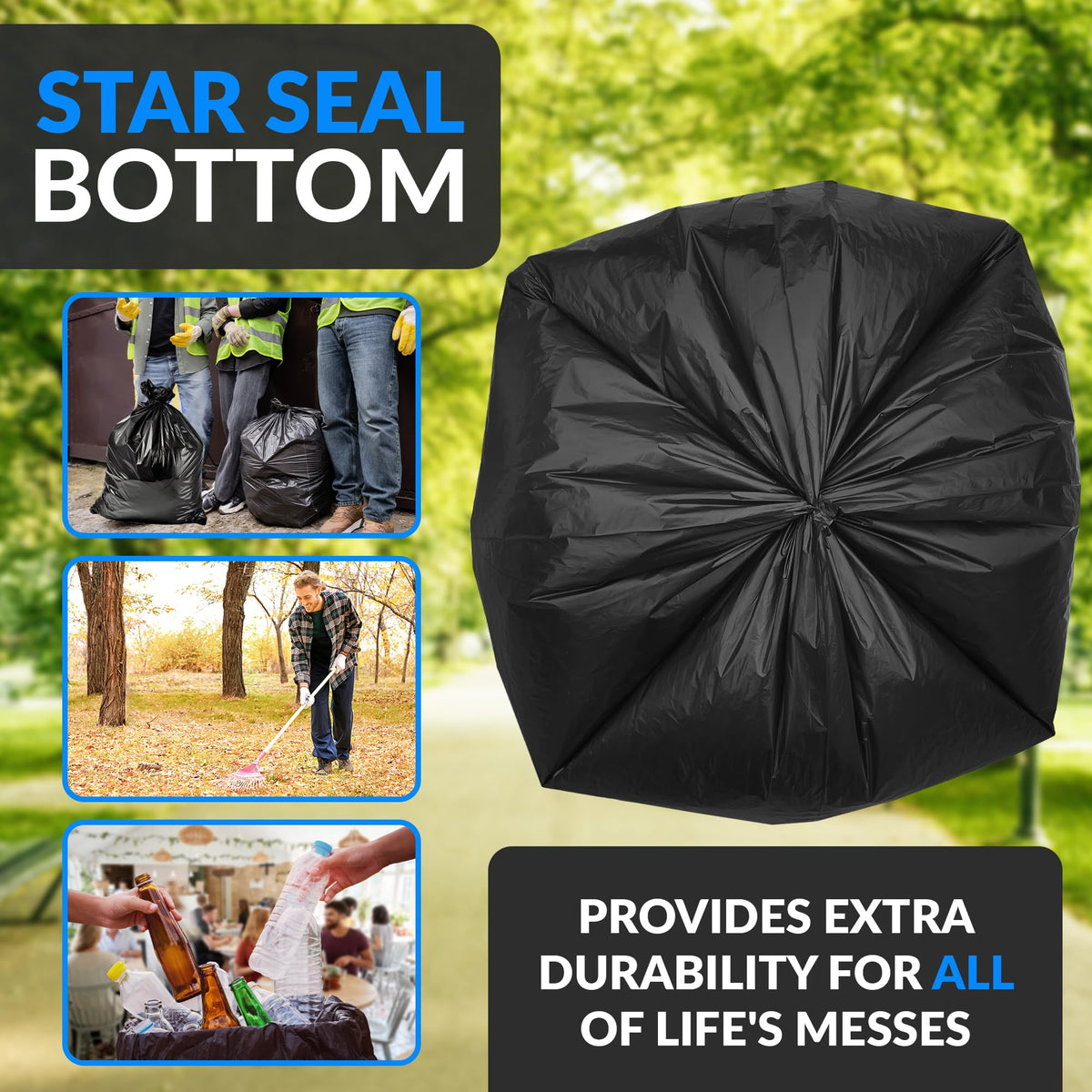 40 to 45 Gallon Heavy Duty Trash Bags B527