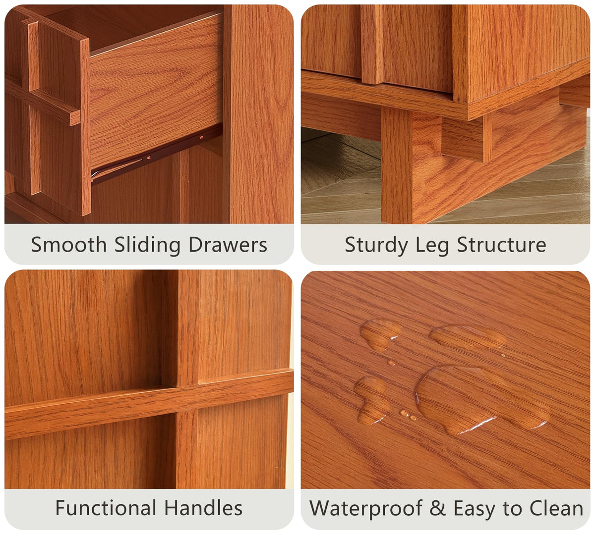 Mid Century Modern Nightstand V76879