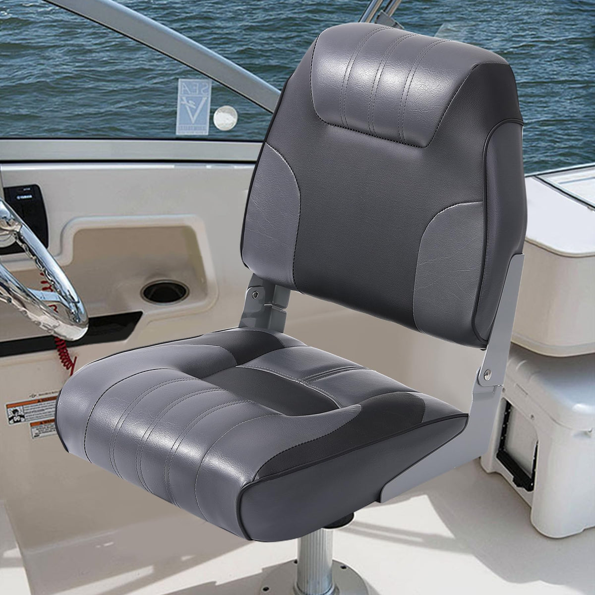 2 Pack Low Back Folding Boat Seats Q6383