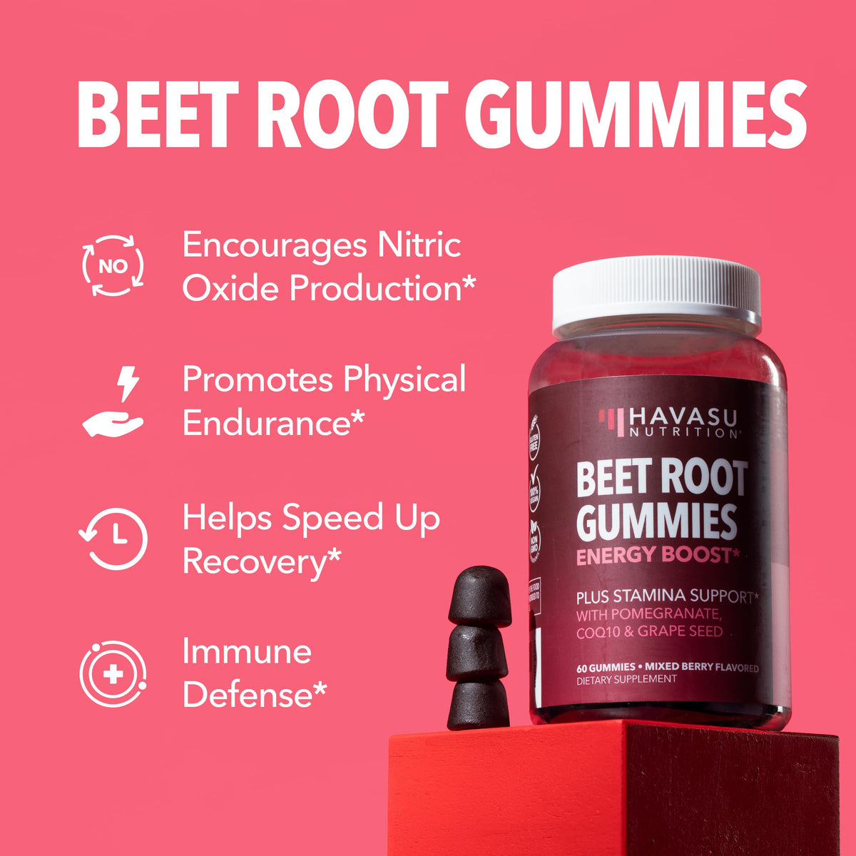 Beet Root Gummies + L-Arginine Gummies Bundle A40269